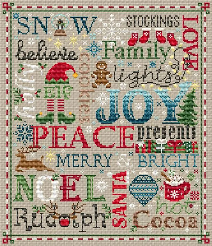 A Type of Christmas Christmas Words by Erin Elizabeth Designs Erin Elizabeth Designs