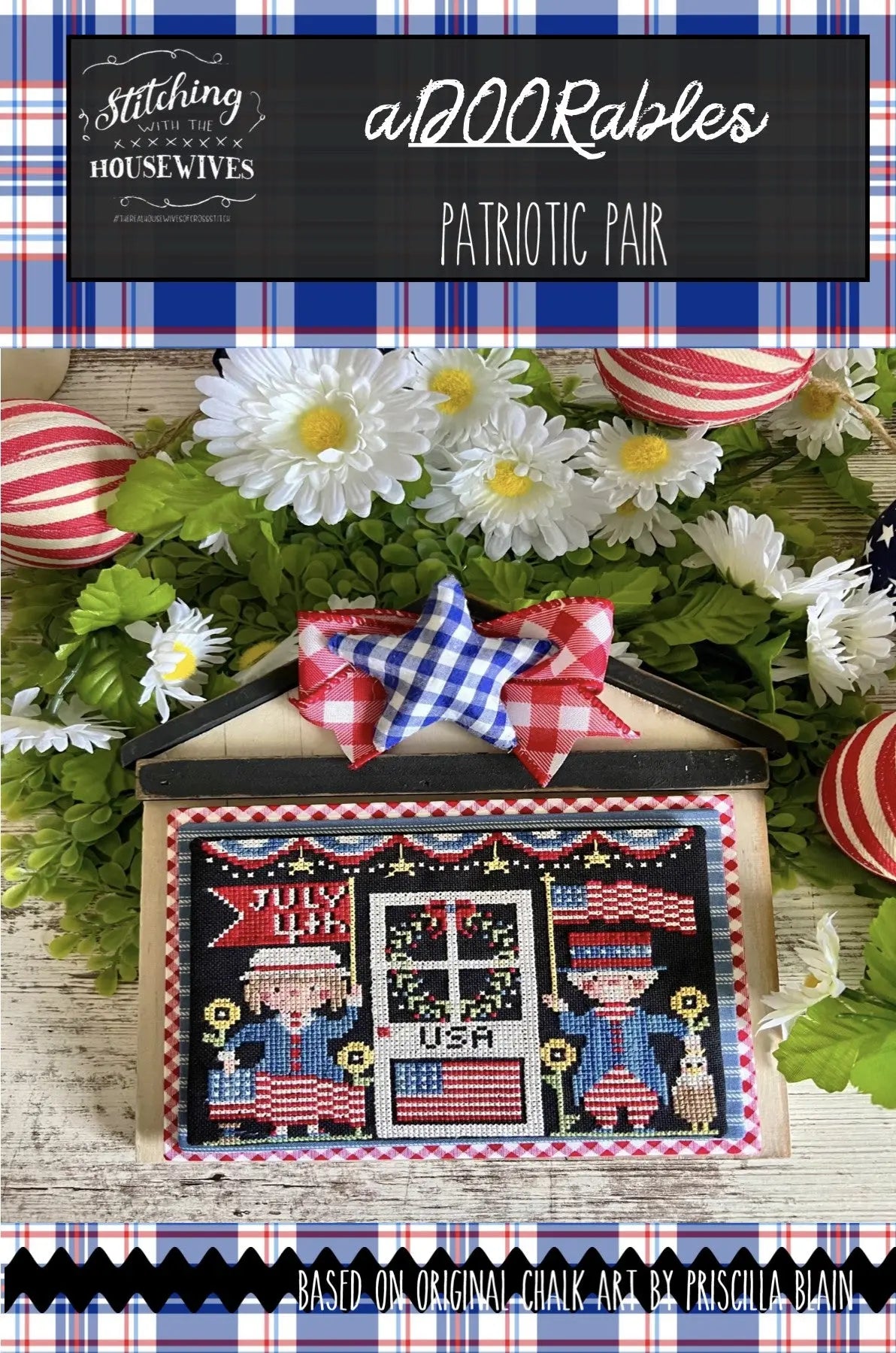 Adoorables Patriotic Pair by Stitching With the Housewives Stitching with the Housewives