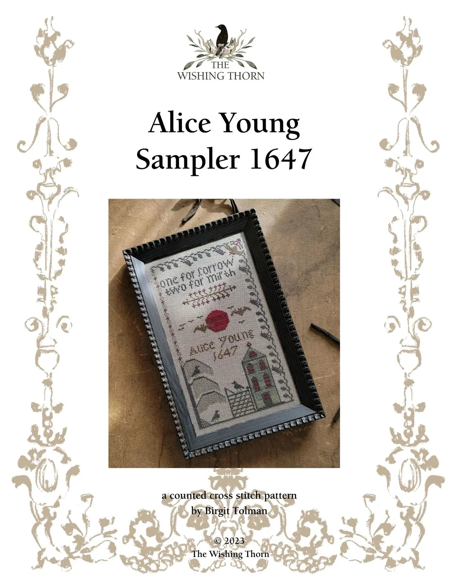 Alice Young Sampler 1647 by The Wishing Thorn The Wishing Thorn
