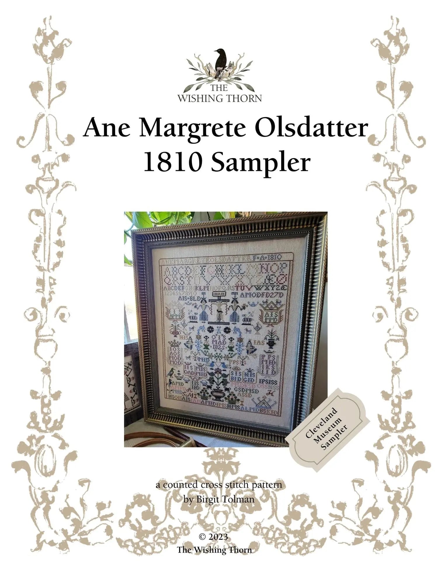 Ane Margrete Olsdatter 1910 Sampler by The Wishing Thorn The Wishing Thorn