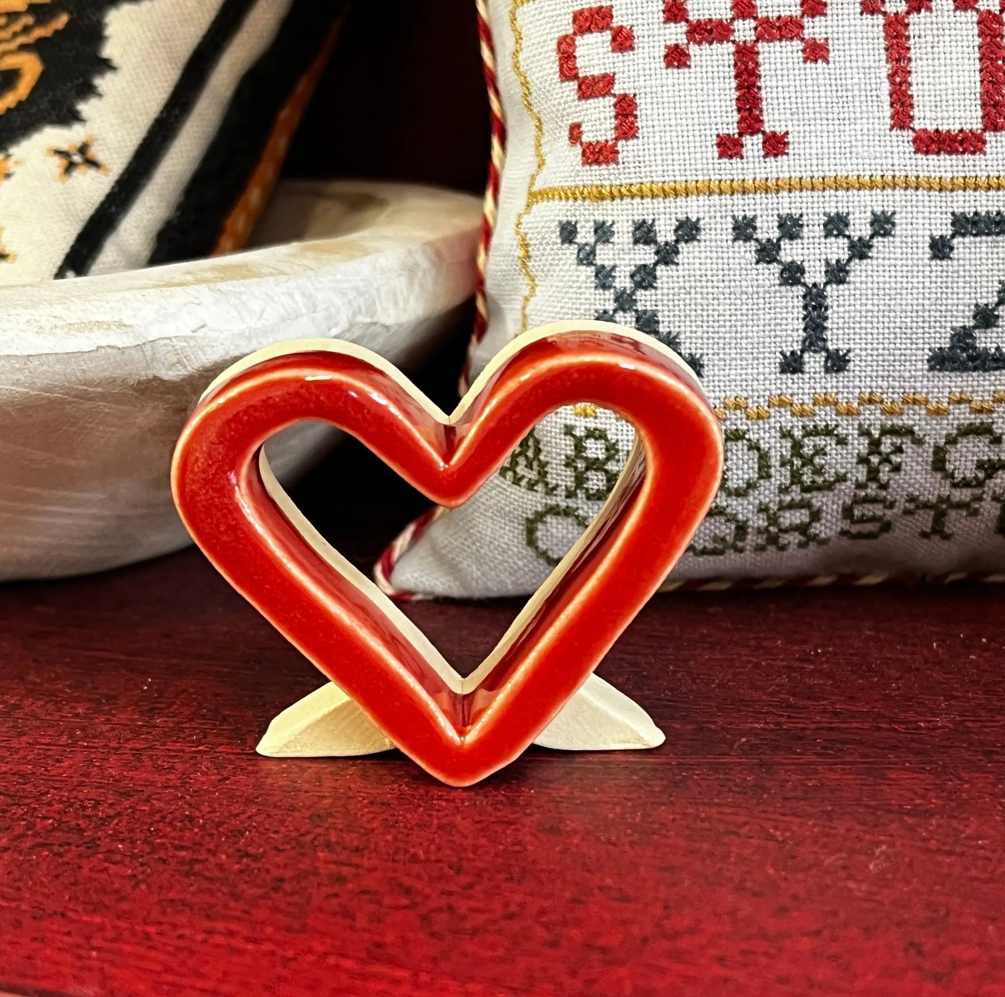 Ceramic Heart Colorado Cross Stitcher