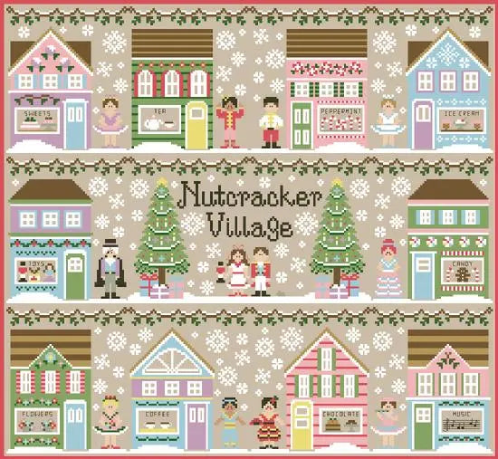 Nutcracker Village Complete Set by Country Cottage Needleworks Country Cottage Needleworks