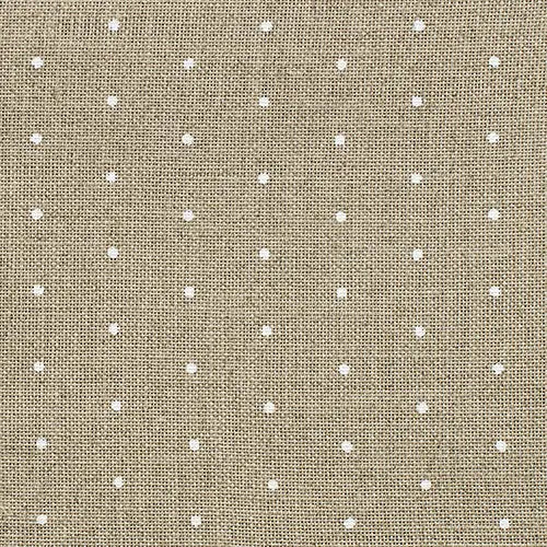 Edinburgh Linen Raw/White Mini Dots (36 ct) Yarn Tree