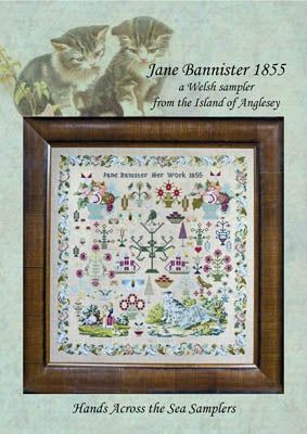 Jane Bannister 1855 by Hands Across the Sea Samplers.