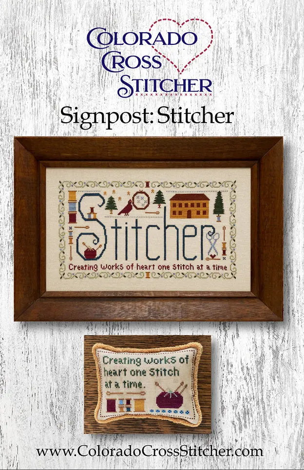 Signpost: Stitcher (paper pattern) by Colorado Cross Stitcher Colorado Cross Stitcher