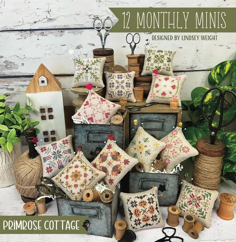 12 Monthly Minis by Primrose Cottage (Pre-order) Primrose Cottage