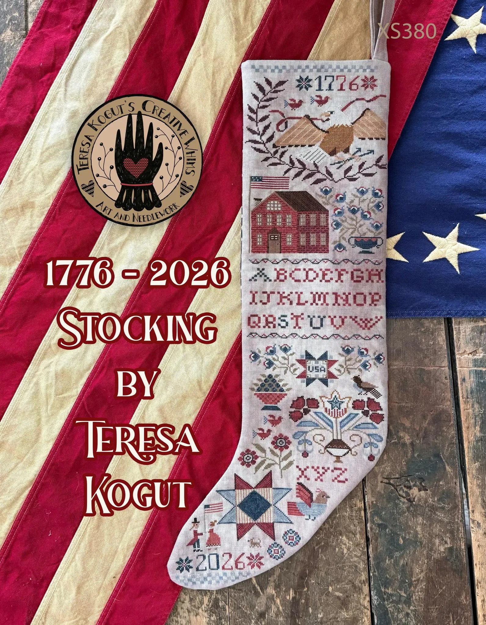 1776-2026 Stocking by Teresa Kogut (Pre-order) Teresa Kogut