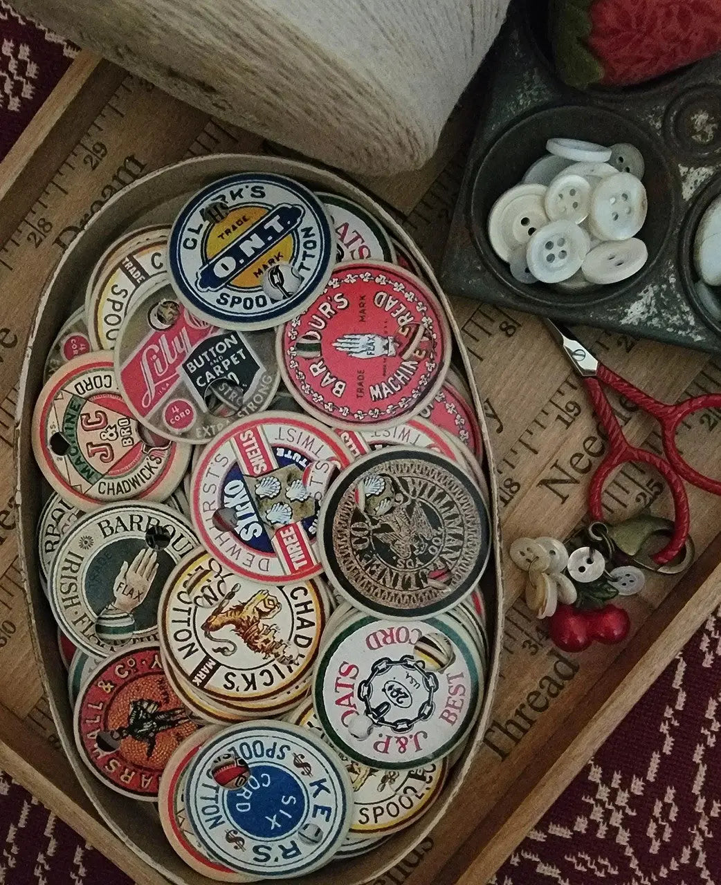 50 Pack Thread Drops (Spool Labels) by Thread Milk Design Thread Milk Designs