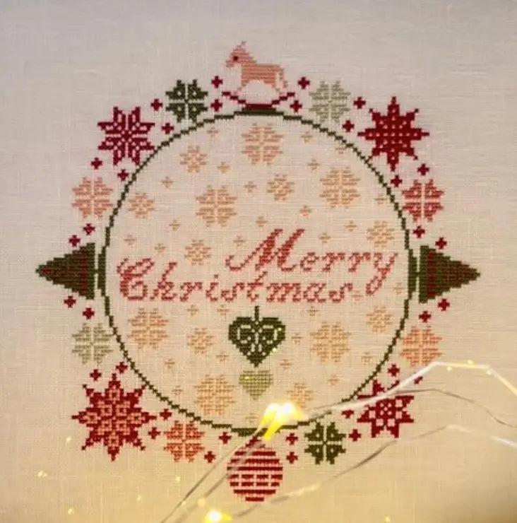 A Christmas Carol in Rose by Historische Stickmuster Historische Stickmuster