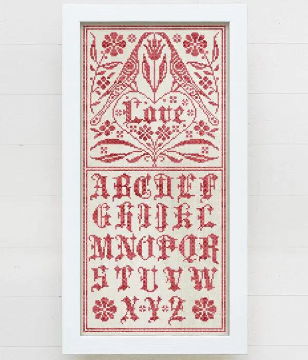 A Fraktur Love Sampler by Modern Folk Embroidery Modern Folk Embroidery