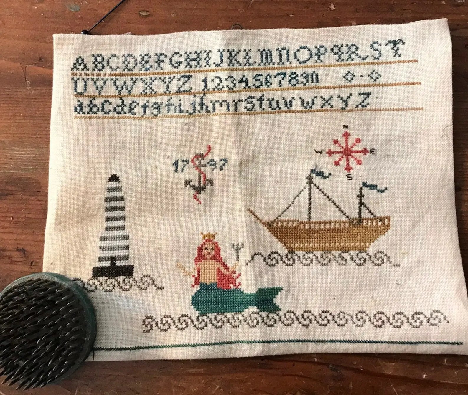 A Small Marine Sampler by The Queen Bee Handmade The Queen Bee Handmade