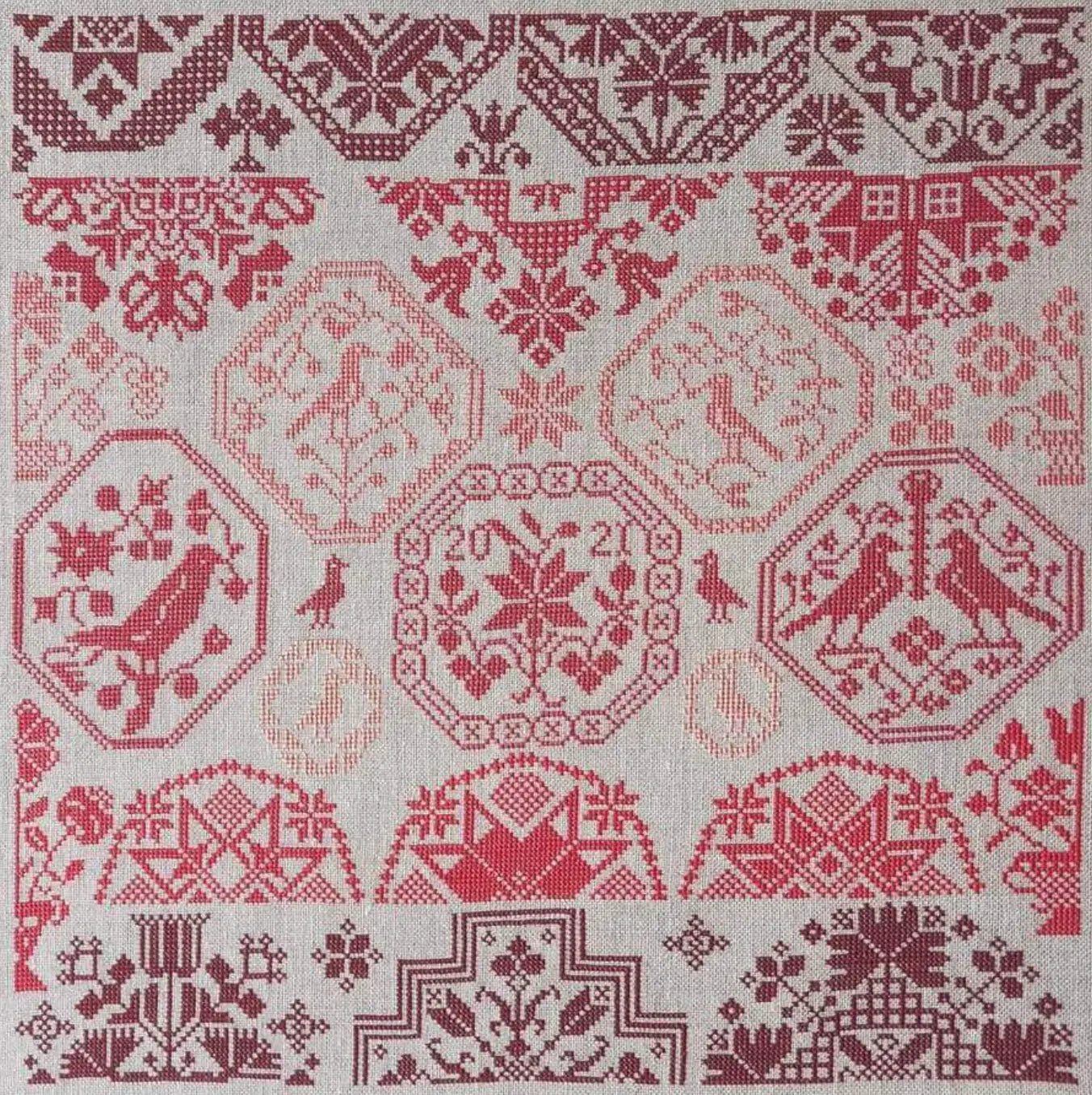 Ackworth Birds 1 by Historische Stickmuster Historische Stickmuster