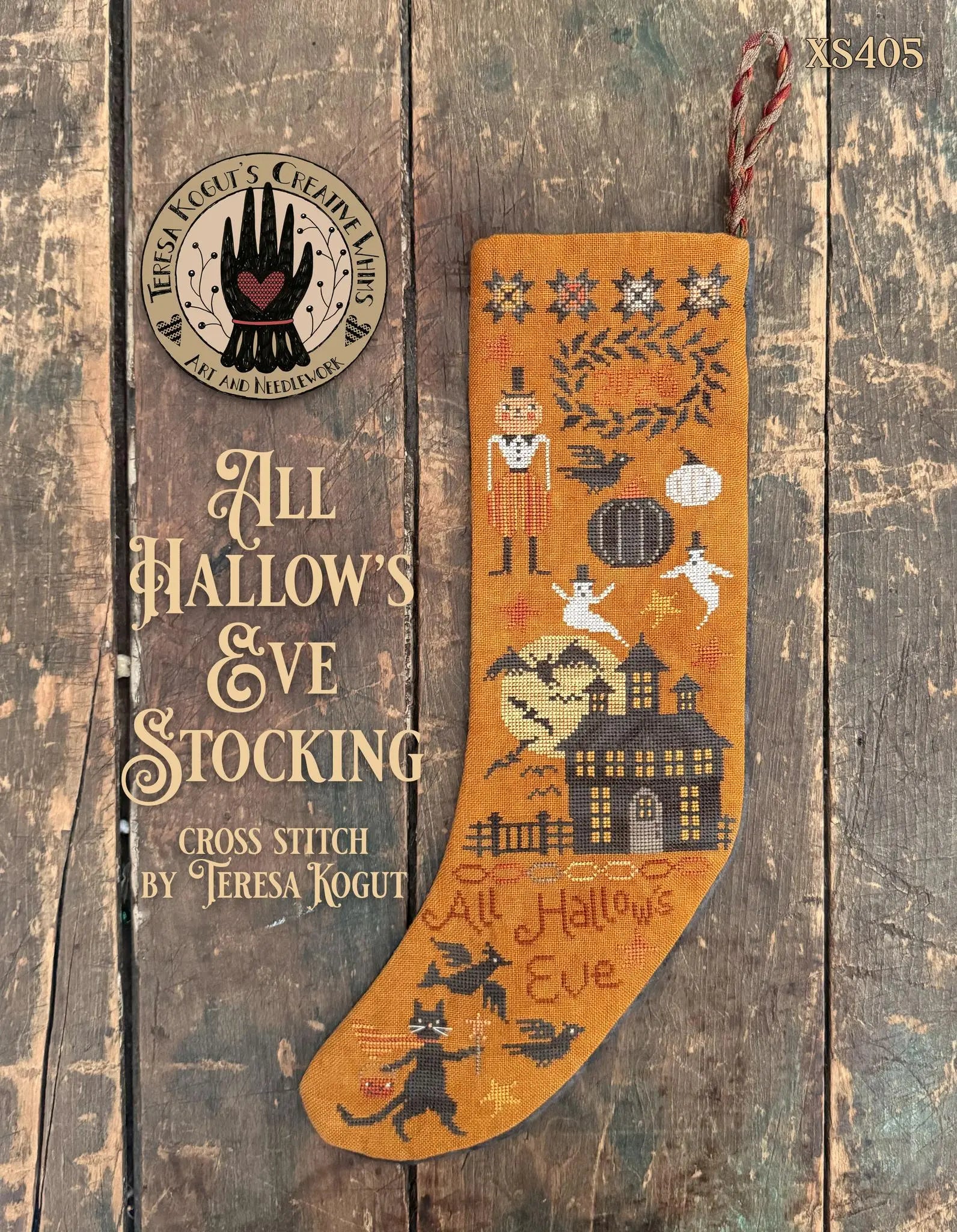 All Hallow's Eve Stocking by Teresa Kogut (Pre-order) Teresa Kogut