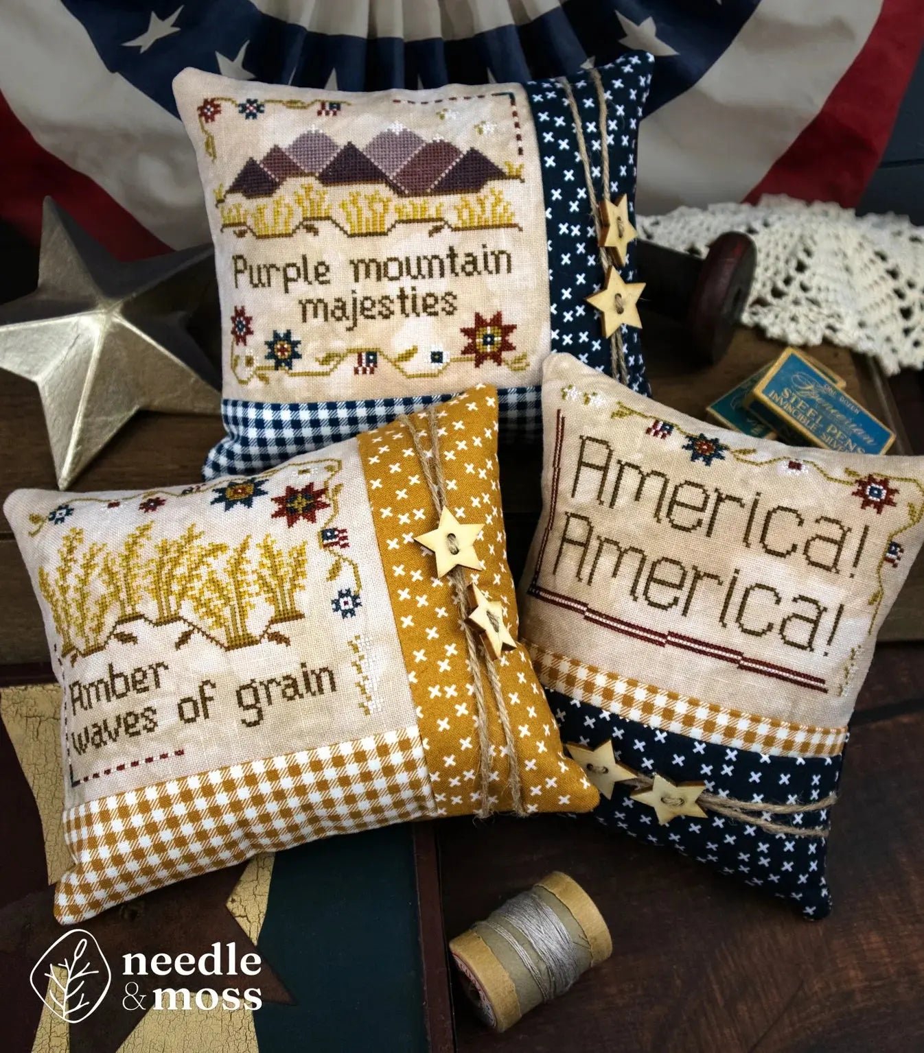 America! Trio by Needle and Moss Needle & Moss