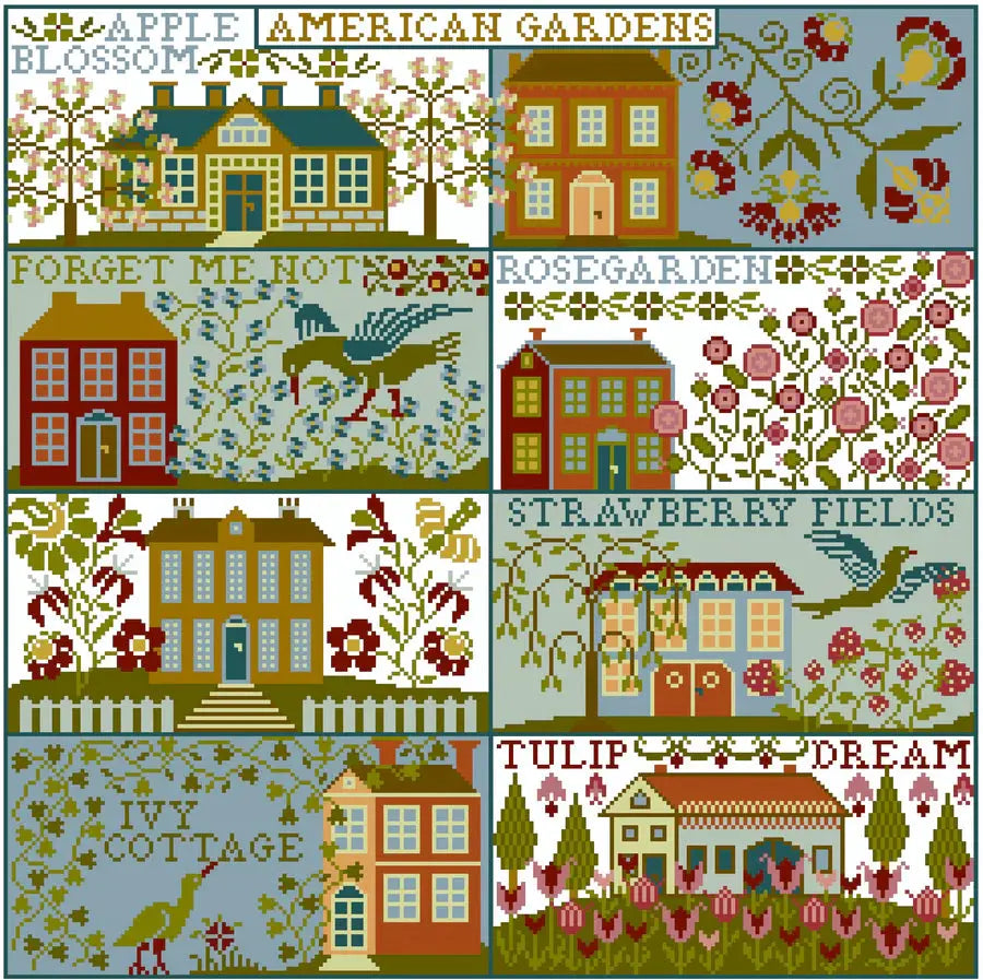 American Gardens by Historische Stickmuster Historische Stickmuster