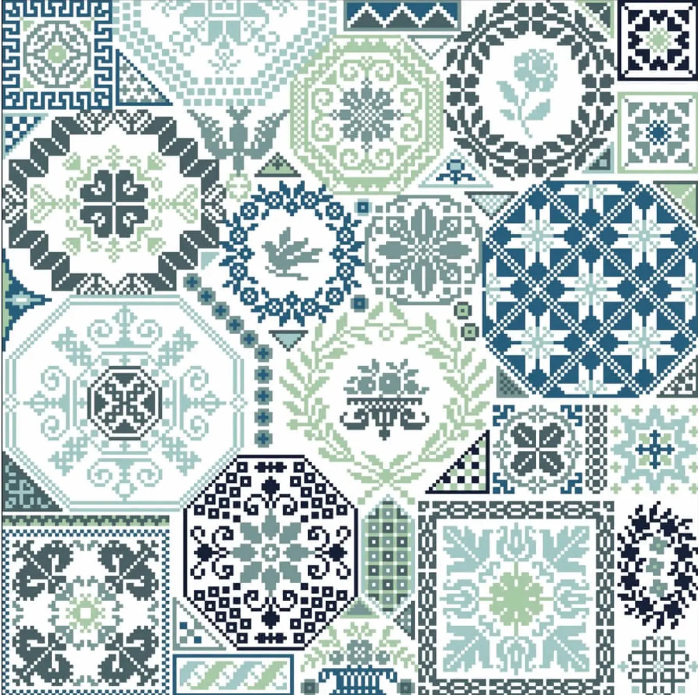 Anniversary Quaker by Historische Stickmuster Historische Stickmuster