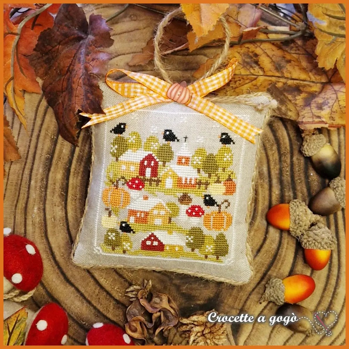 Autumn Tiny Village by Crocette a Gogo Crocette a gogo