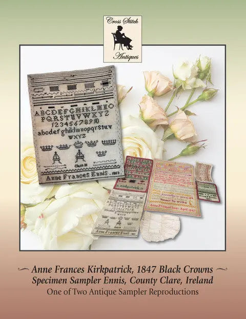 Black Crowns Anne Frances Kirkpatrick by Cross Stitch Antiques (Pre-order) Cross Stitch Antiques