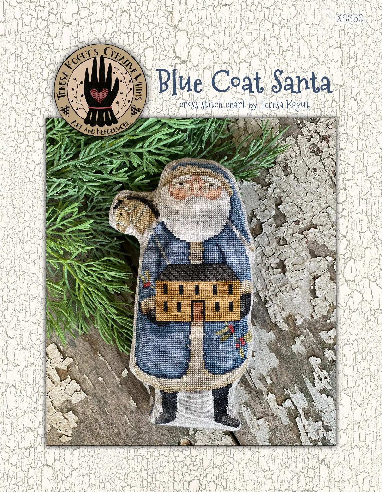 Blue Coat Santa by Teresa Kogut Teresa Kogut