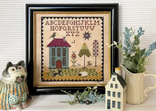Blue House Sampler by The Sampler Company The Sampler Company