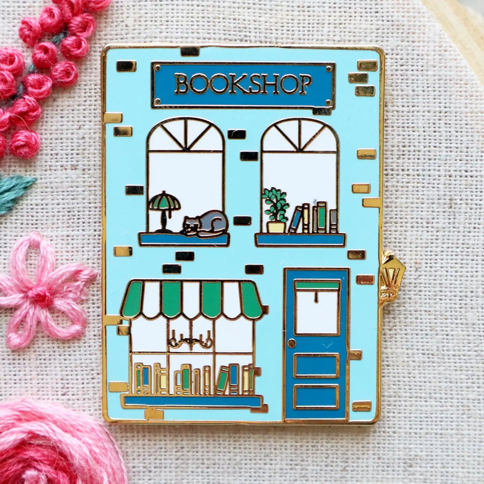 Bookshop Needle Minder by Flamingo Toes Flamingo Toes