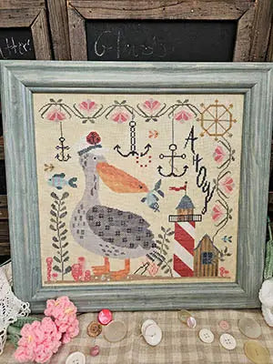 Captain Patchy Pelican by Quaint Rose Needlearts Quaint Rose Needlearts
