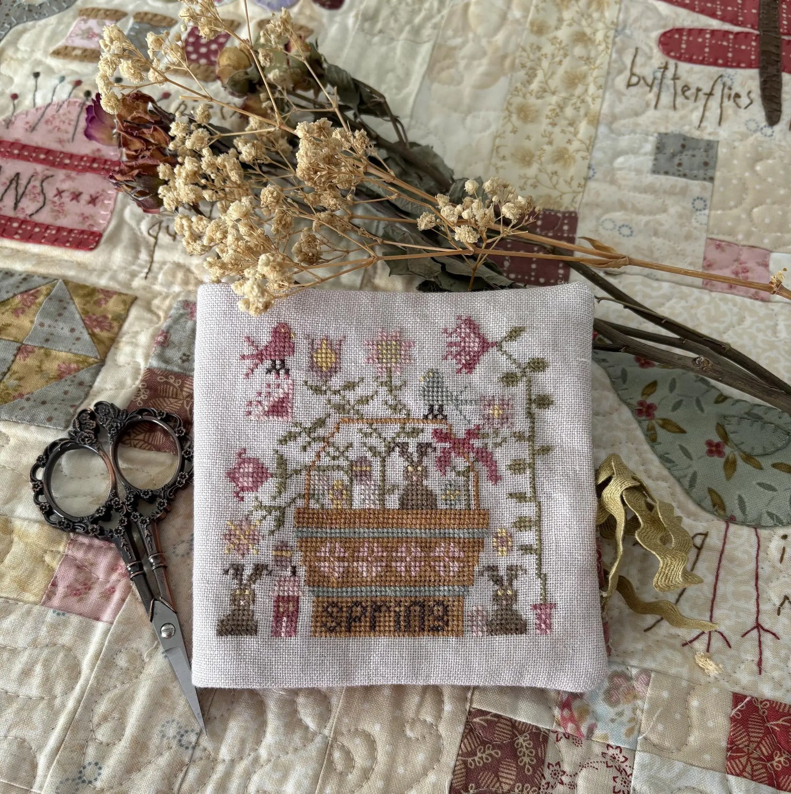 Chocolate Bunnies Needle Book by Pansy Patch (Pre-order) Pansy Patch