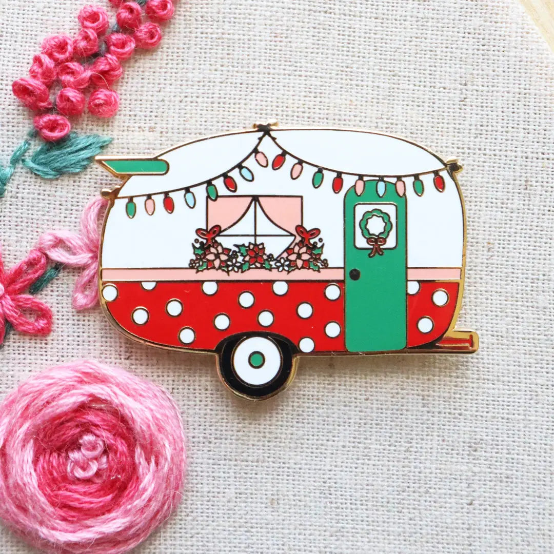 Christmas Camper Needle Minder by Flamingo Toes Flamingo Toes