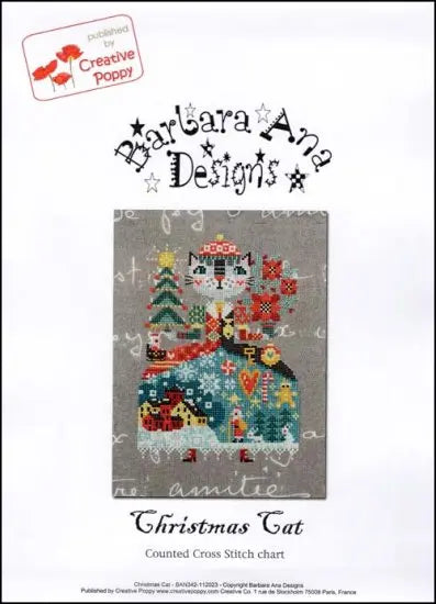 Christmas Cat by Barbara Ana Designs Barbara Ana Designs