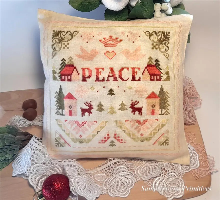 Christmas Quaker II Peace by Samplers and Primitives Samplers and Primitives