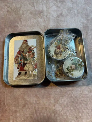 Christmas Tin Box by Reflets de Soie and Maison Choisel Reflets de Soie