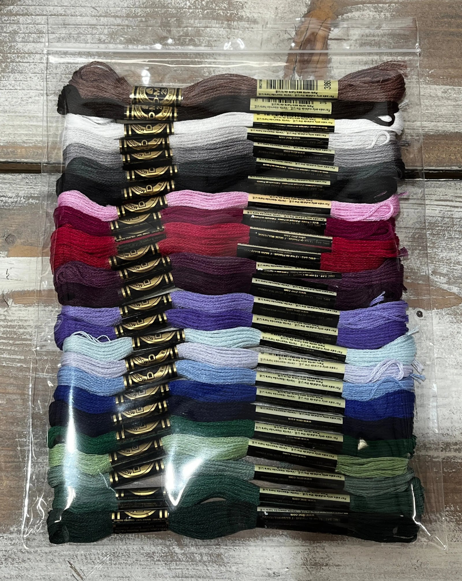 Cool Colors DMC Thread Set by Colorado Cross Stitcher Colorado Cross Stitcher