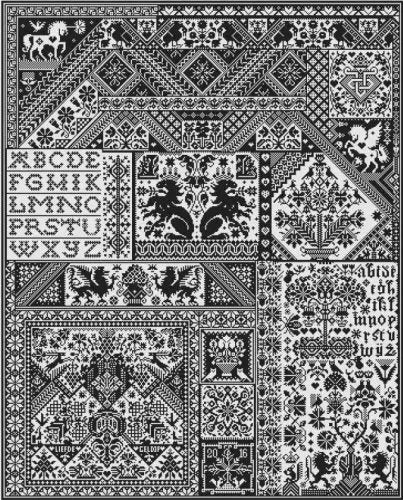 Death by Cross Stitch by Long Dog Samplers Long Dog Samplers