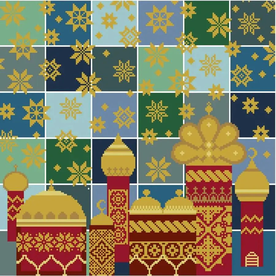 Die Farben des Orients (The Colors of Orient) by Historische Stickmuster Historische Stickmuster