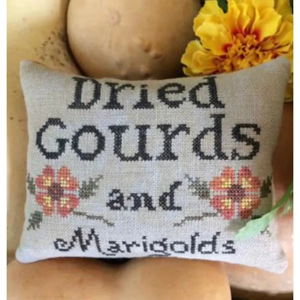 Dried Gourds and Marigolds by The Scarlett House The Scarlett House