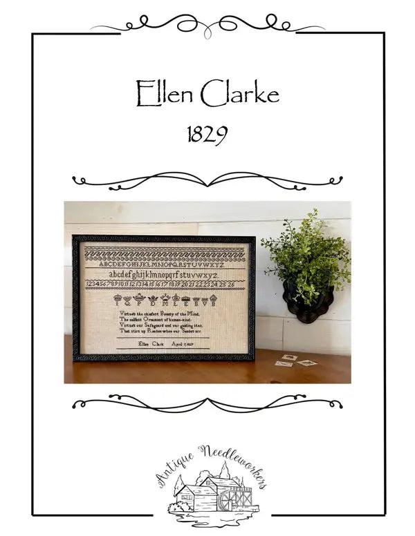 Ellen Clarke 1829 by Antique Needleworkers (Pre-order) Antique Needleworkers
