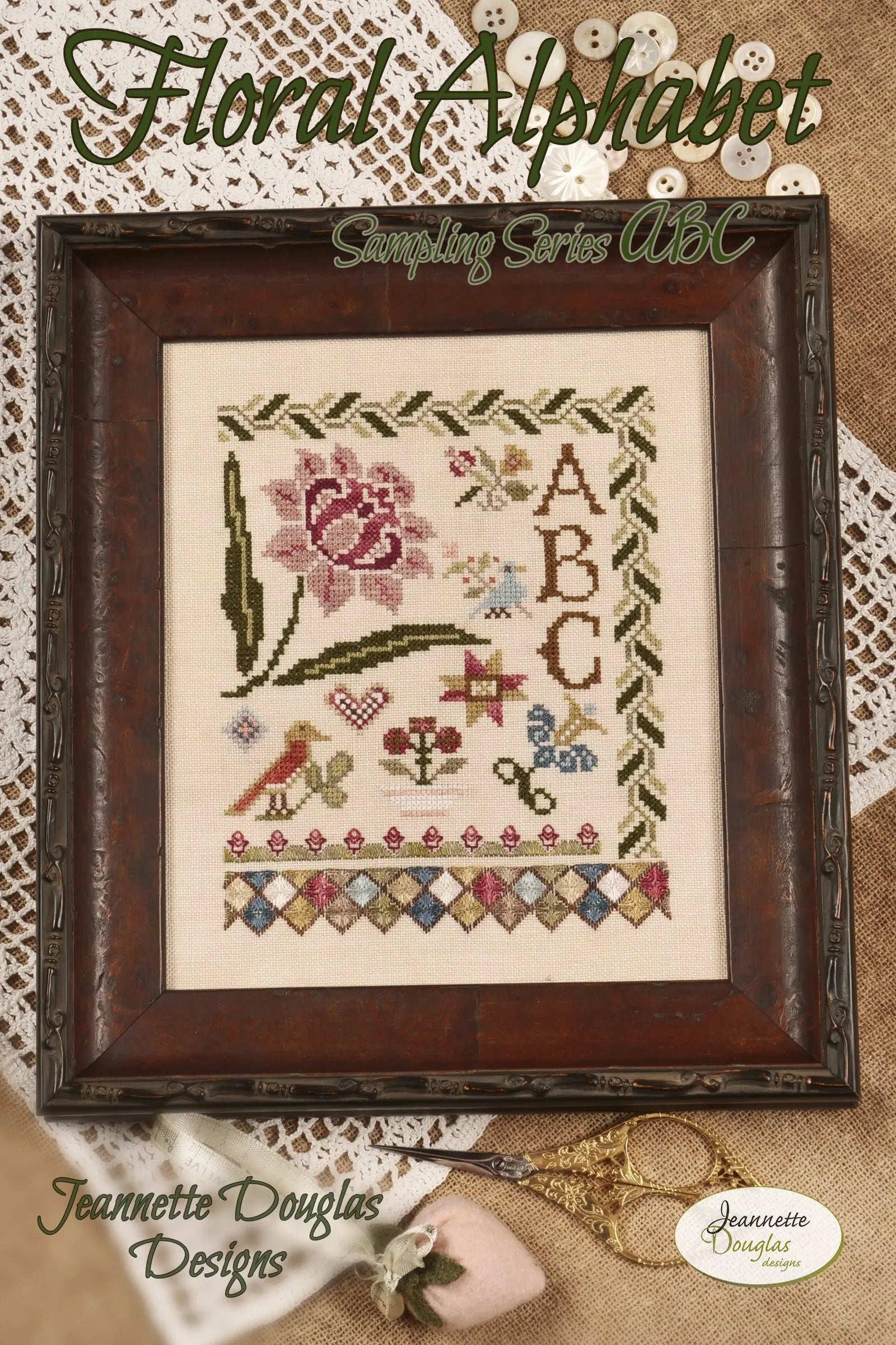 Floral Sampling Series ABC by Jeannette Douglas Designs (pre-order) Jeannette Douglas Designs