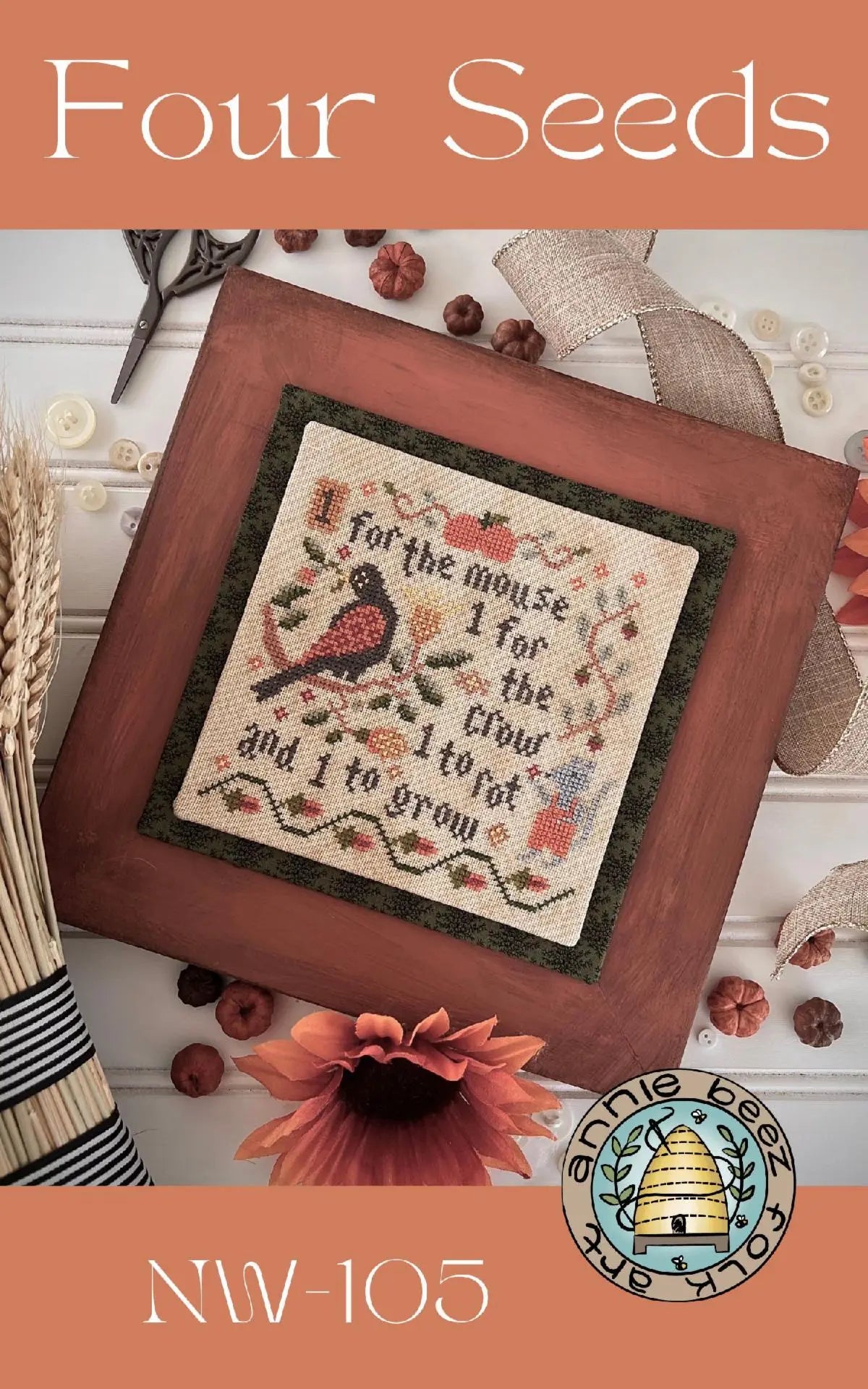 Four Seeds by Annie Beez Folk Art Annie Beez Folk Art