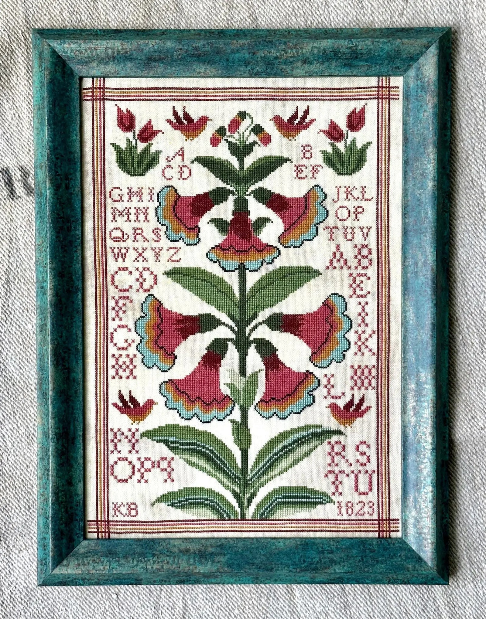 Fraktur Flowers by Kathy Barrick Kathy Barrick