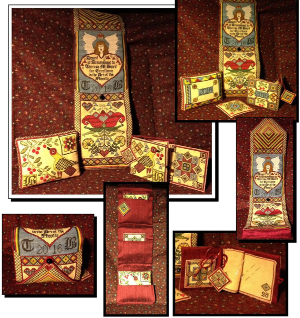 Fraktur Huswif by Heart's Ease Examplar Workes - Colorado Cross Stitcher