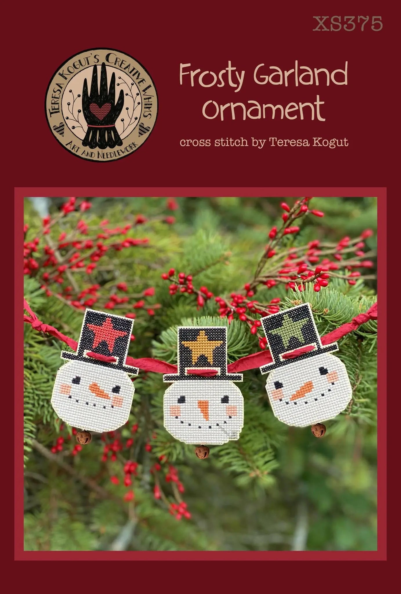 Frosty Garland Ornament by Teresa Kogut Teresa Kogut