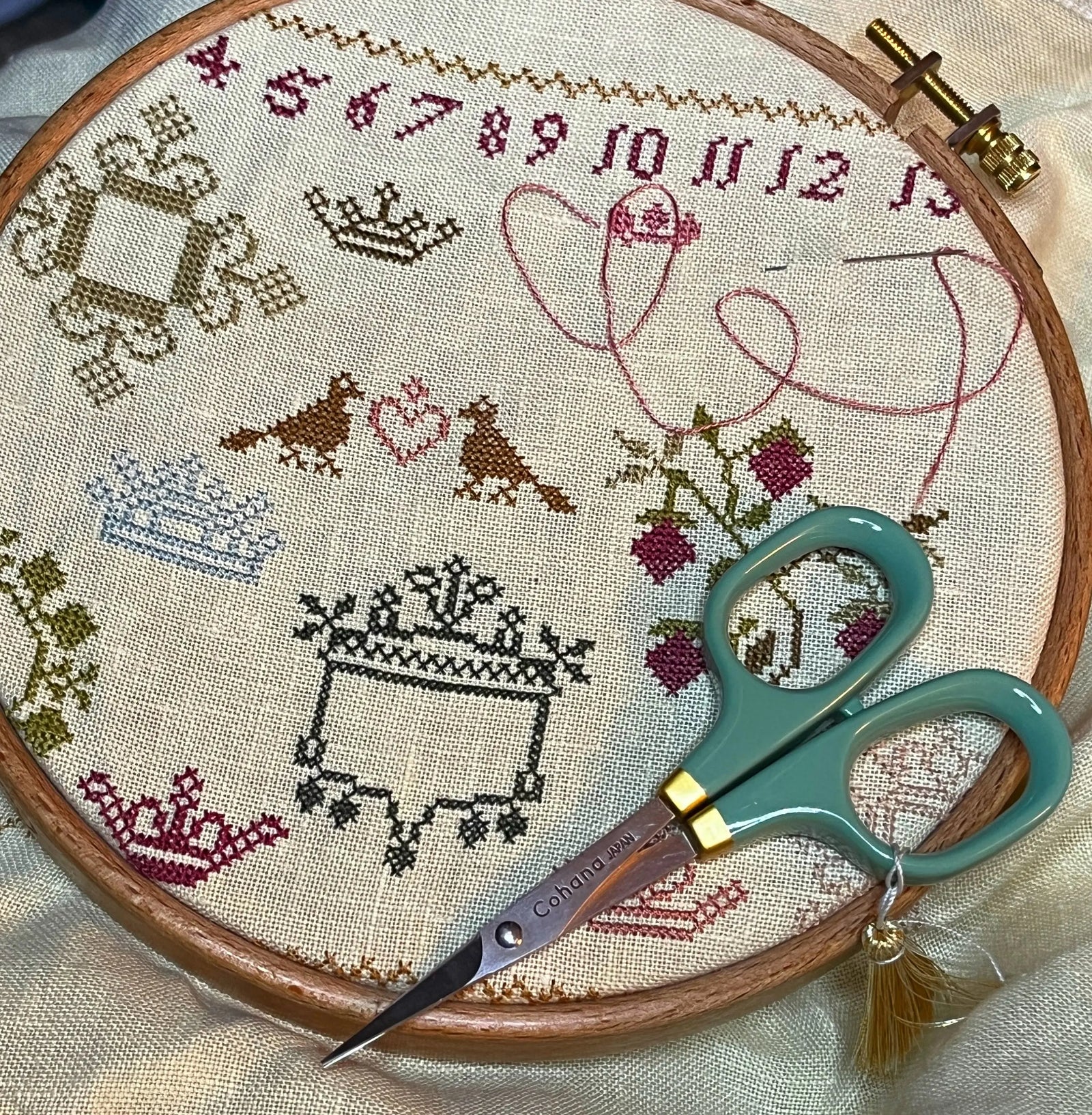 Fruit of the Spirit One over One Words by Colorado Cross Stitcher Colorado Cross Stitcher