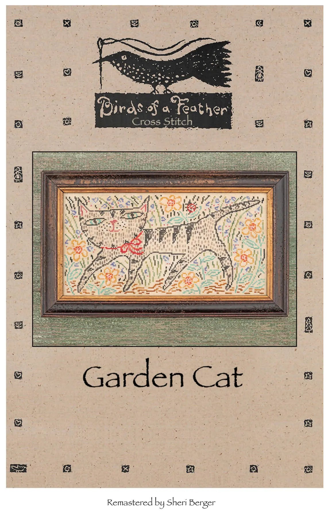 Garden Cat by Birds of a Feather Colorado Cross Stitcher