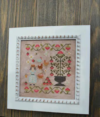 Gathering Strawberries by Annie Beez Folk Art Annie Beez Folk Art