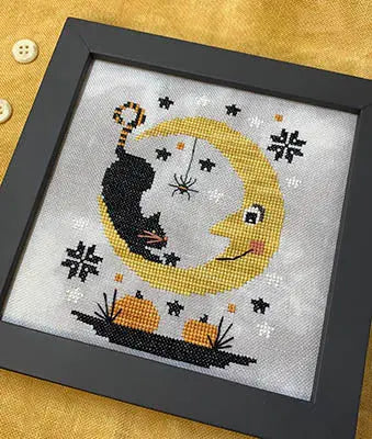 Halloween Moon by Stitches by Ethel Stitches by Ethel