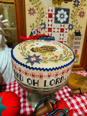 Heal Our Land Pin Drum by Quaint Rose Needlearts Quaint Rose Needlearts