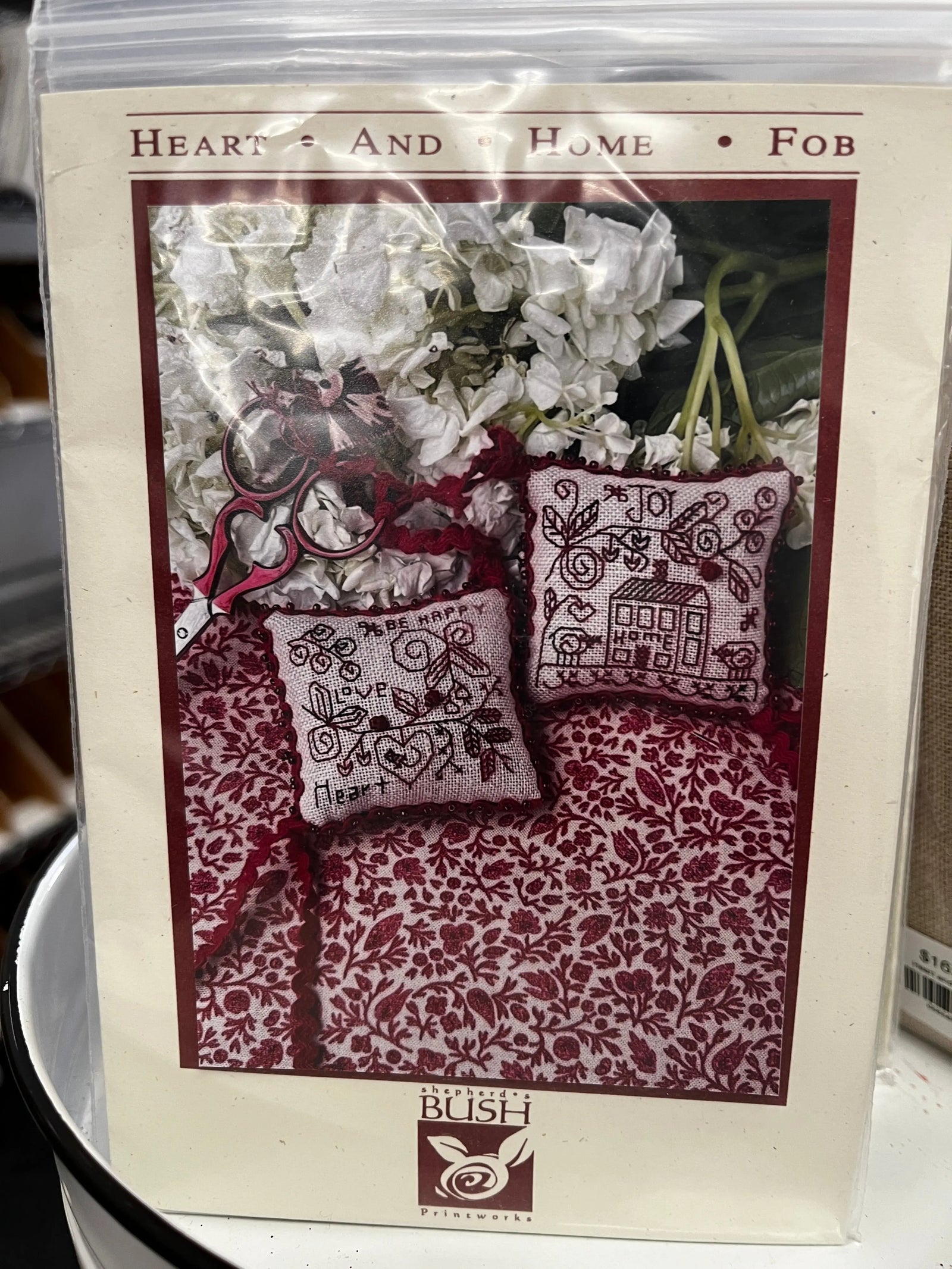 Heart and Home Fob by Shepherd's Bush Colorado Cross Stitcher