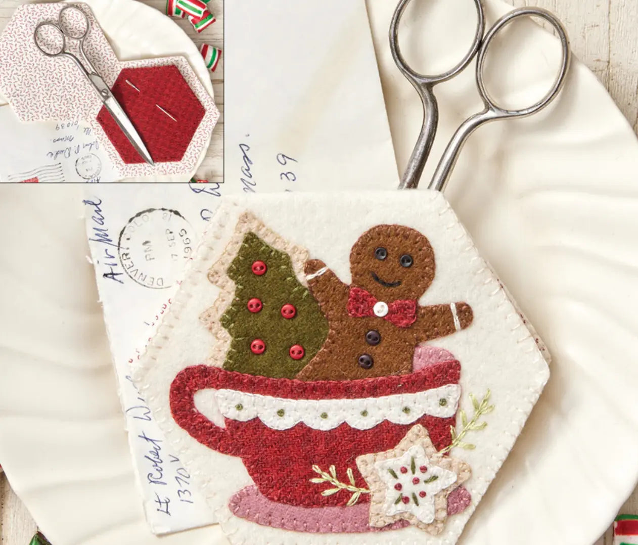 Holiday Cup Needlekeep Wool Applique by Buttermilk Basin Buttermilk Basin