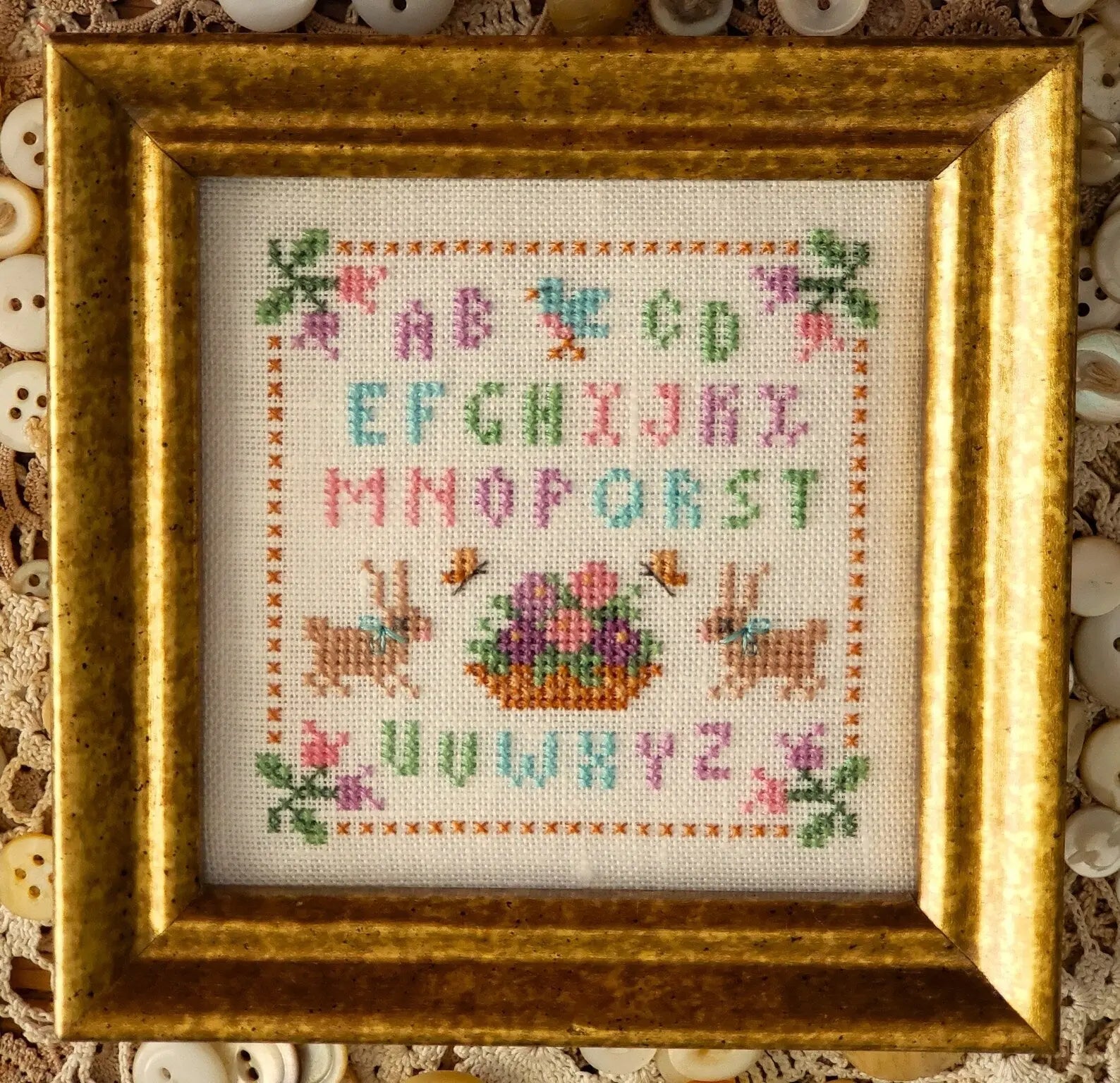 Hop Into Spring by Samplerbird Stitchery Samplerbird Stitchery