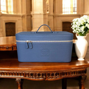 Indigo Large Rectangular Needlework Case by WinterBury WinterBury